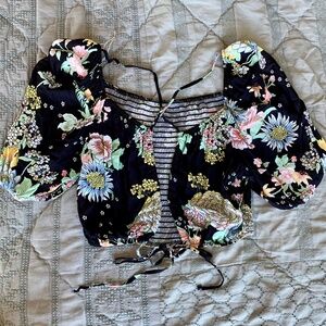Maaji Bouquet Tie Crop Top